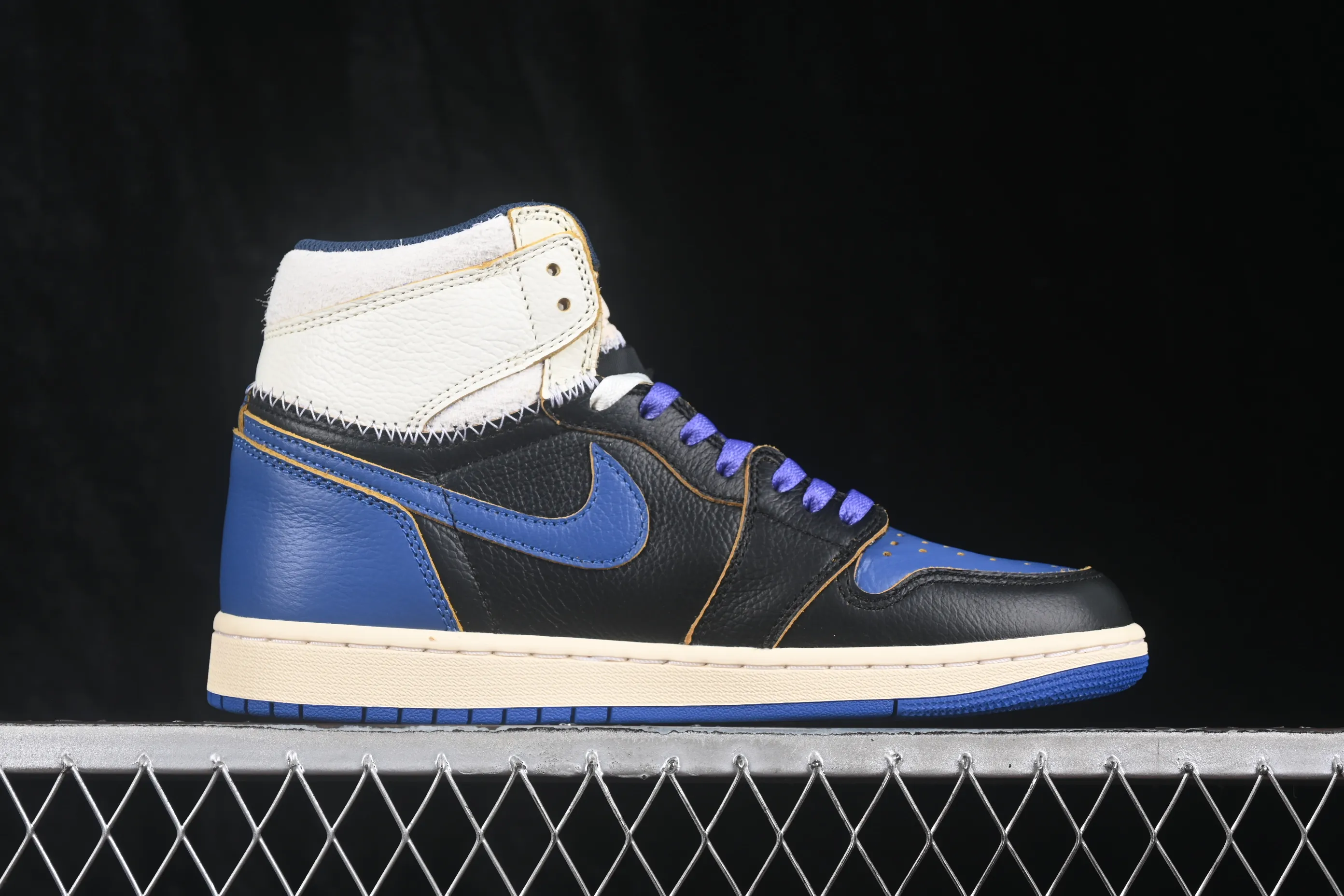 All categories Air Jordan Jordan series basketball shoes Air Jordan 1 High OG version Fragment x Union x Air Jordan 1 Retro AJ1 Joe 1 new deconstructed royal blue high-top basketball shoes IO7847-001